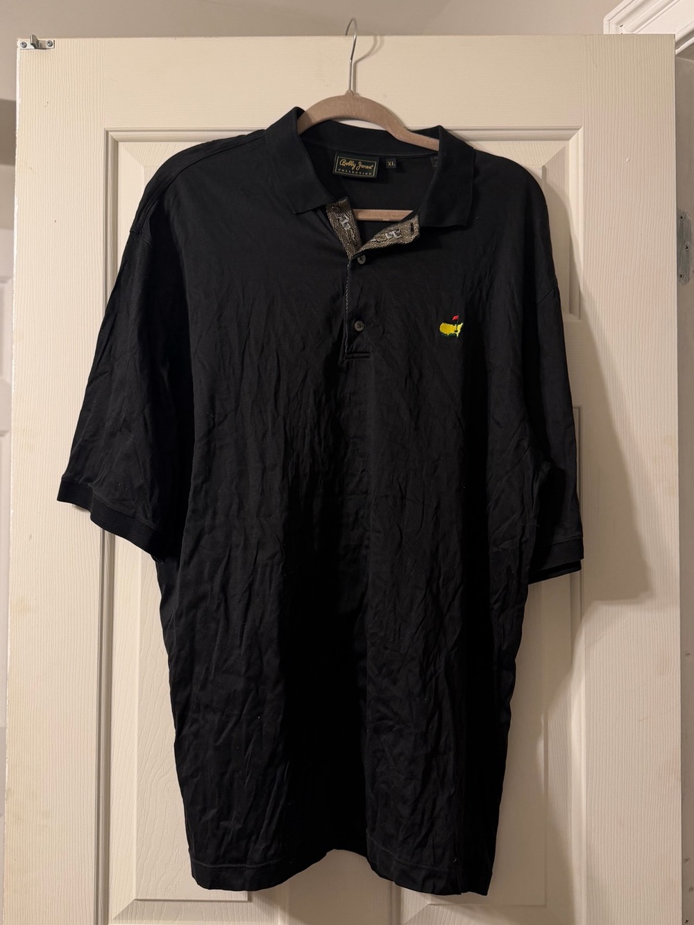 Bobby Jones Collection Masters Logo Black Golf Polo Shirt XL